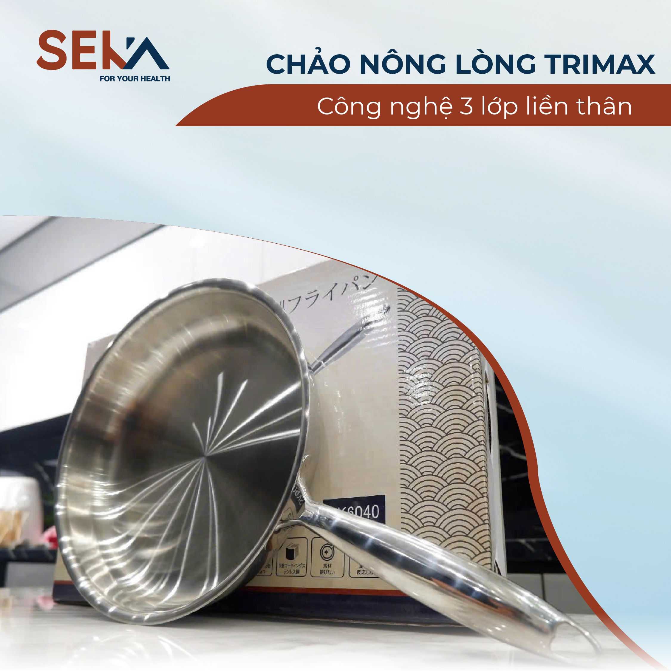 chảo nông lòng trimax
