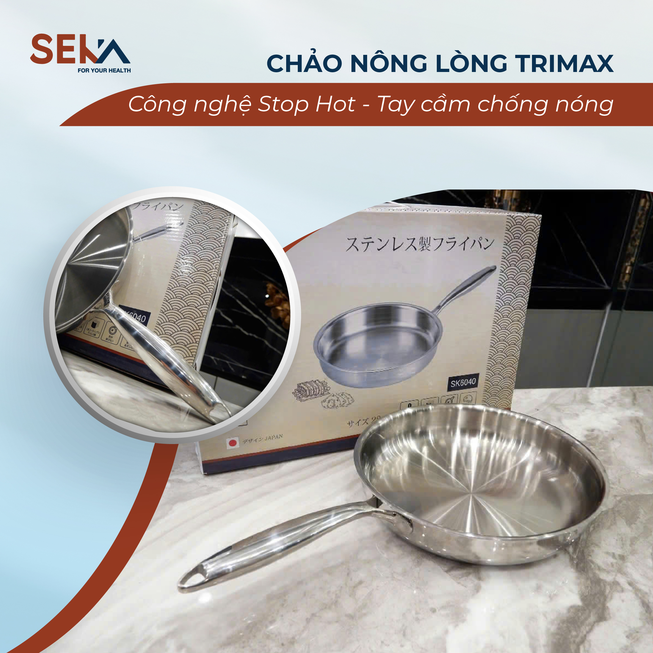 chảo nông lòng trimax