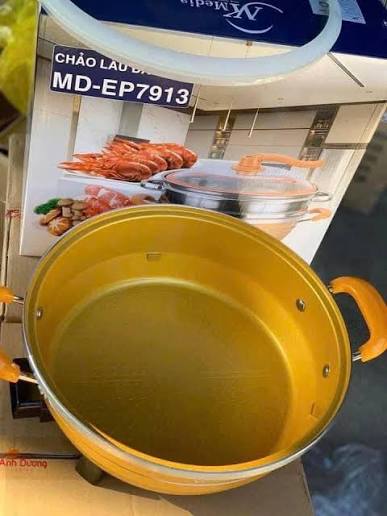 ♨♨♨Chảo Lẩu Đa Năng 2 TẦNG NK Media MD-EP-7913 CAO CẤP SIÊU XỊN #379k Vừa có thể ăn lẩu, xào , rán, nấu xanh, hấp bánh, đồ xôi .. ---------- Chảo lẩu