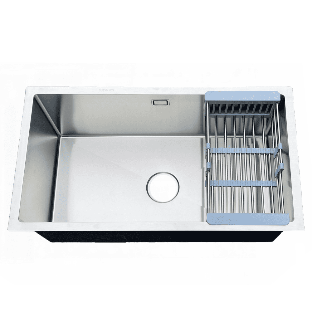 Chậu chén 1 hố âm bàn inox 304 75x45 cm HITA HD7545A-304