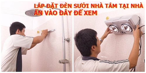 BẢNG GIÁ  LẮP ĐẶT QUẠT Sưởi , Đèn sưởi