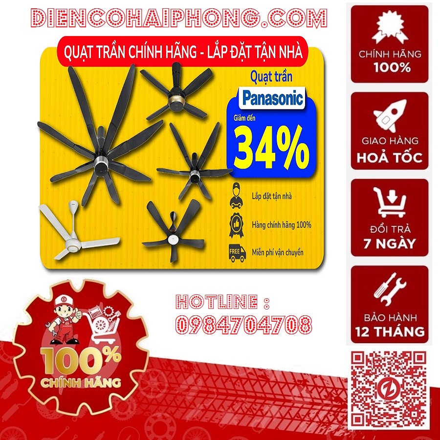 BẢNG GIÁ VẬT TƯ PHỤ KIỆN LẮP ĐẶT QUẠT TRẦN , Quạt treo , quạt cắt gió