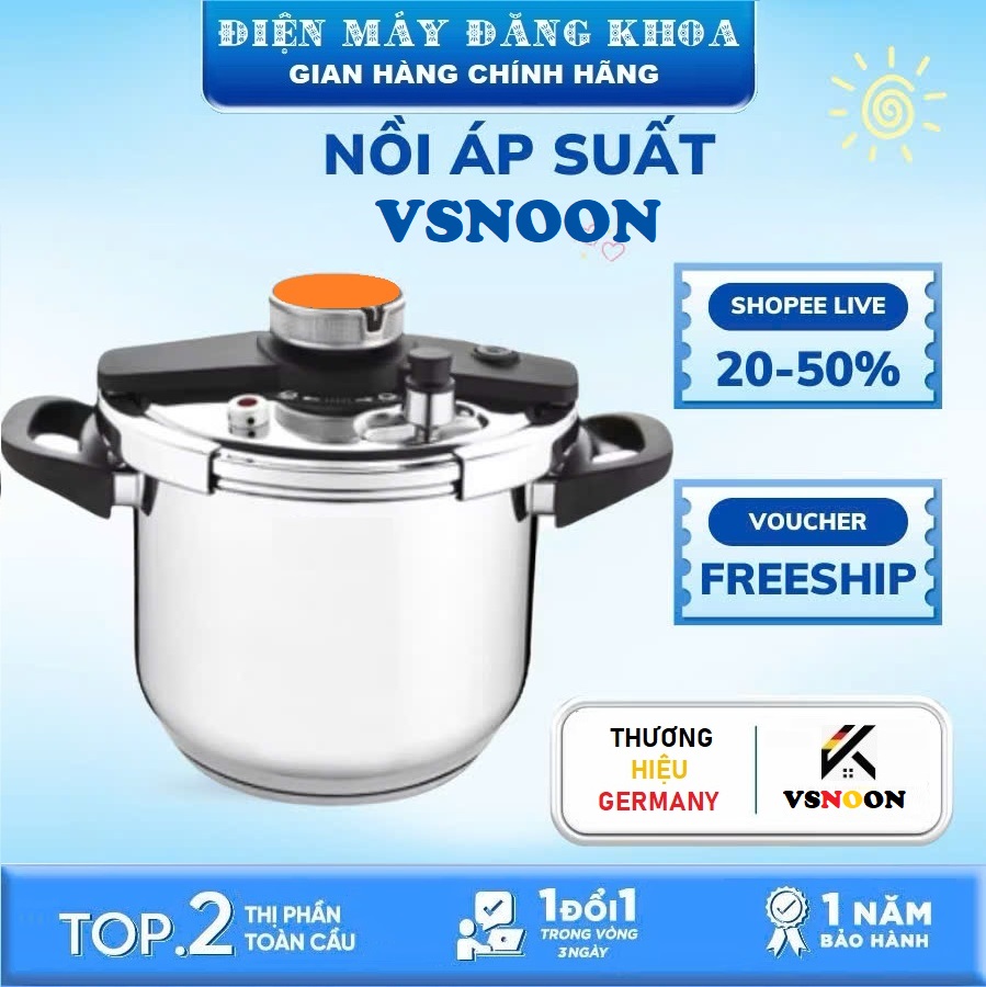 Nồi Áp Suất Inox 304 Đa Năng VSNOON 5L