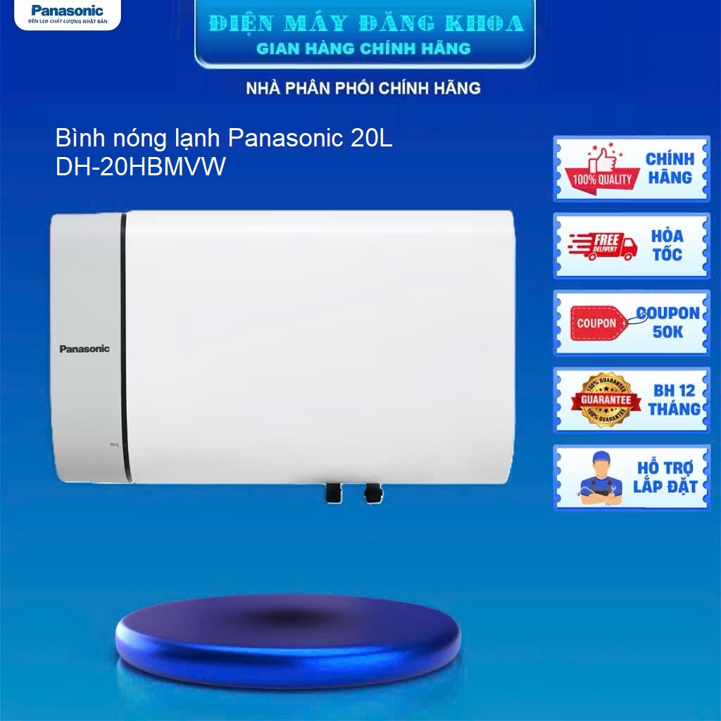 Bình nóng lạnh Panasonic 20L DH-20HBMVW