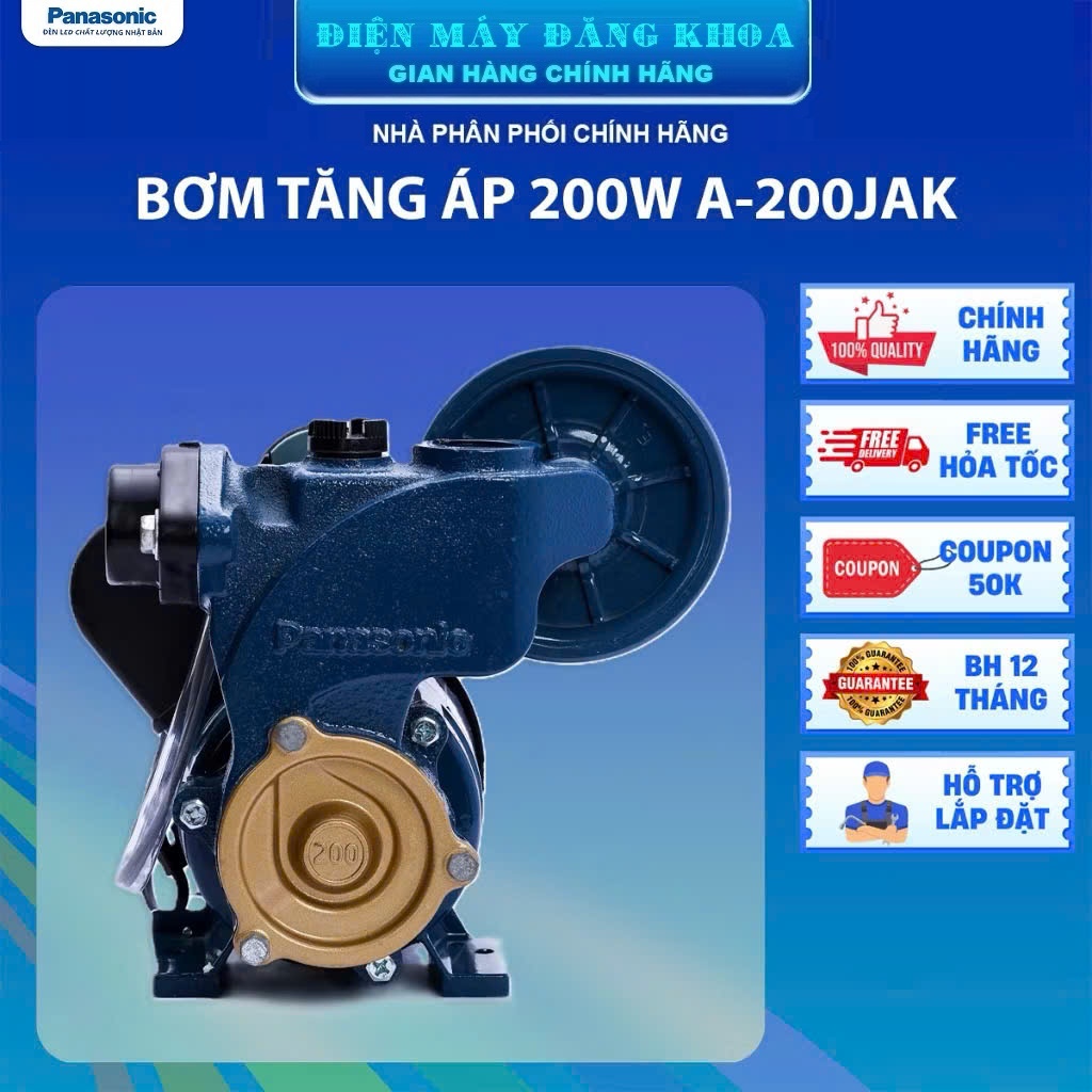 Máy bơm nước tăng áp Panasonic A-200JAK