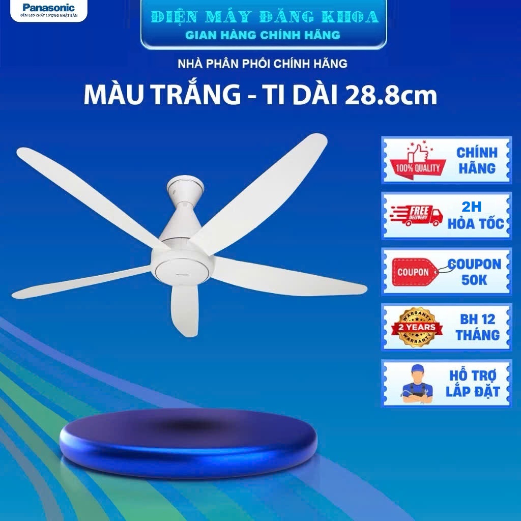 Quạt Trần Panasonic 5 cánh F-60GDN ty 28.8cm