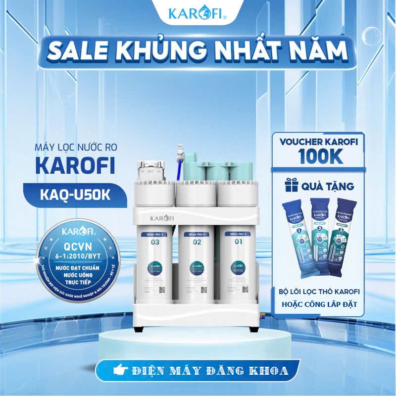 Máy lọc nước để gầm Karofi KAQ-U50K