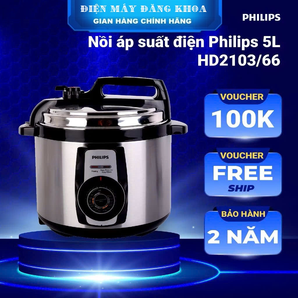 Nồi áp suất điện Philips HD2103/66 5 lít