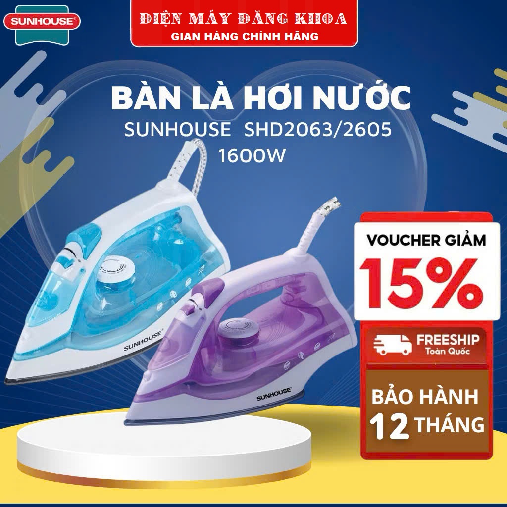 Bàn là hơi SUNHOUSE SHD2063P