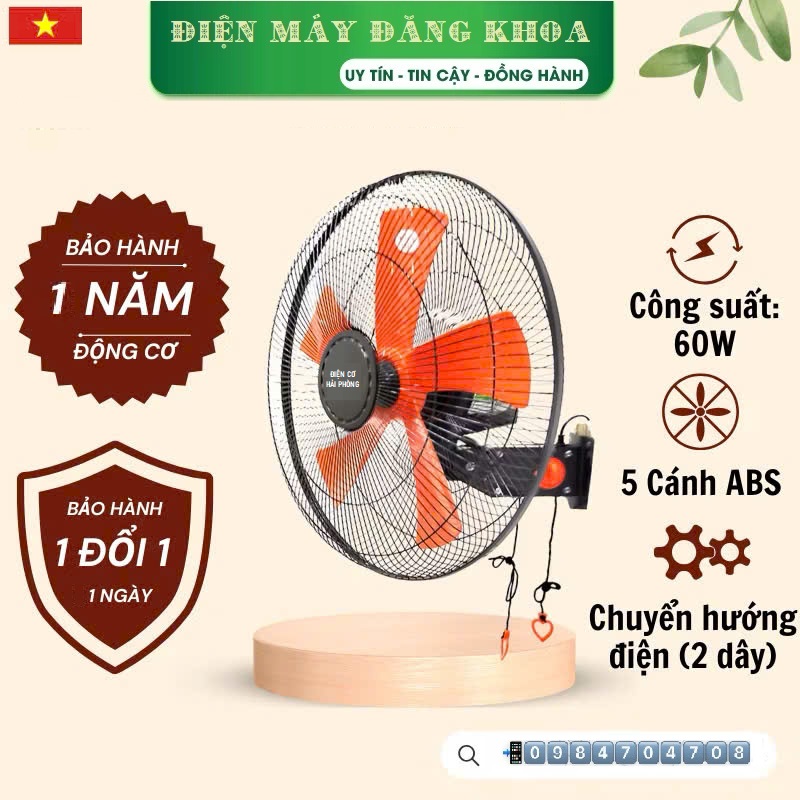Quạt treo Tcn450 (5 cánh) điện cơ Hải Phòng 60w