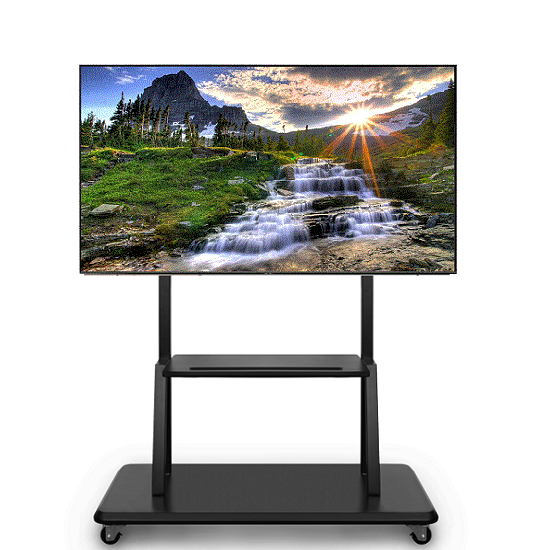 Giá Treo Tivi Di Động MD1700 32 - 70 inch khi lắp hoàn thiện kèm màn hình tivi