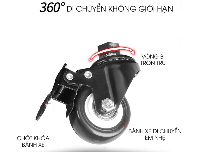 bánh xe di chuyển linh hoạt của MD1700