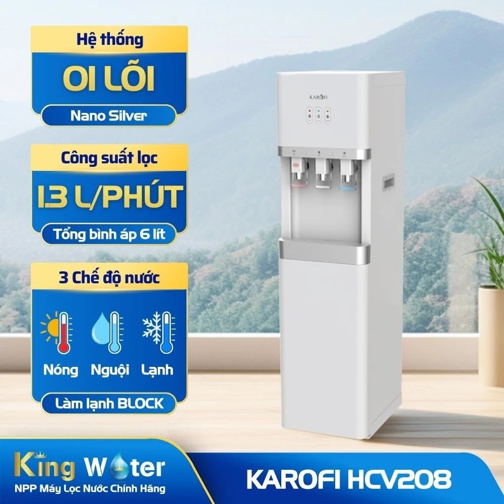 Cây Nước Nóng Lạnh Karofi HCV208 hút bình