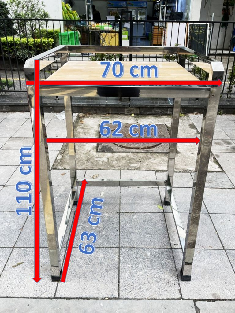 Kệ để máy giặt và máy sấy 2 tầng inox