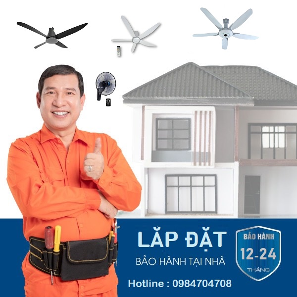 Dịch vụ lắp quạt trần , quạt cắt gió tại nhà
