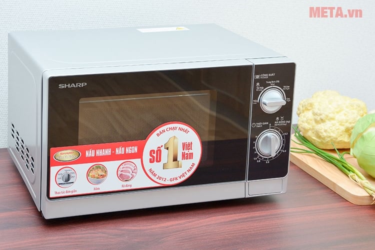 Lò vi sóng Sharp R-205VN-S dáng hình hộp Lò vi sóng 20 lít