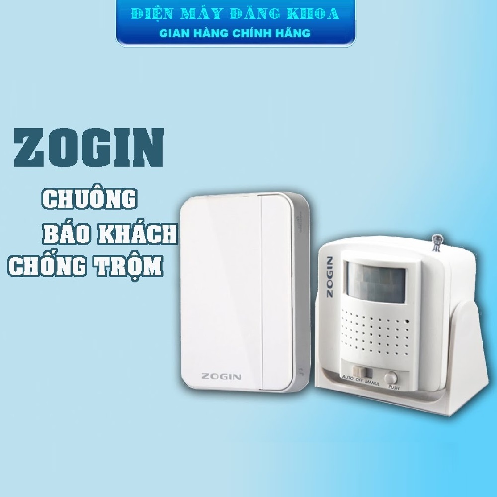Chuông báo khách kiêm chống trộm hồng ngoại cao cấp ZOGIN