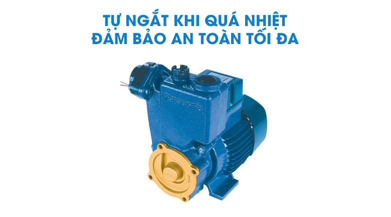 Máy bơm nước đẩy cao Panasonic GP-250JXK-SV5 250W - Tự ngắt khi nhiệt độ bơm quá cao, đảm bảo an toàn