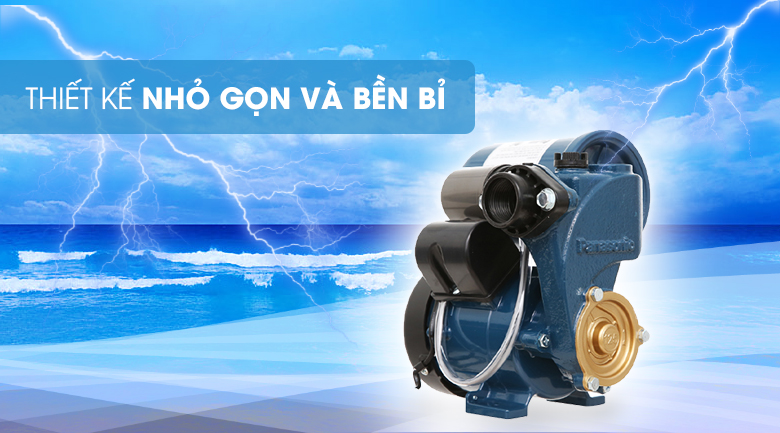 Máy bơm nước tăng áp Panasonic A-130JAK 125W - Thiết kế nhỏ gọn, bền bỉ và tiết kiệm năng lượng