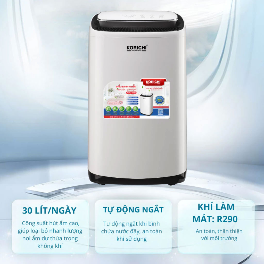 Tốc độ hút ẩm nhanh lên đến 30 lít/ngày – "Thần tốc" chống nồm