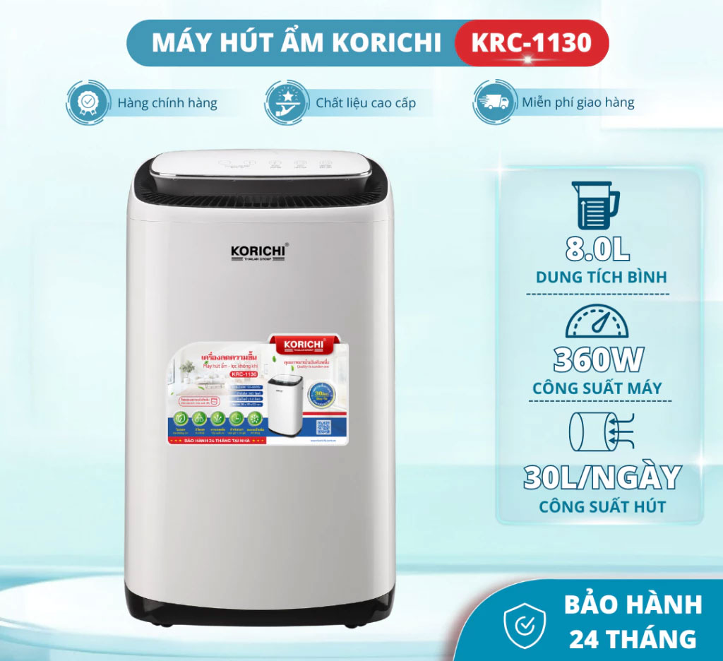 Máy hút ẩm Korichi KRC-1130 30L