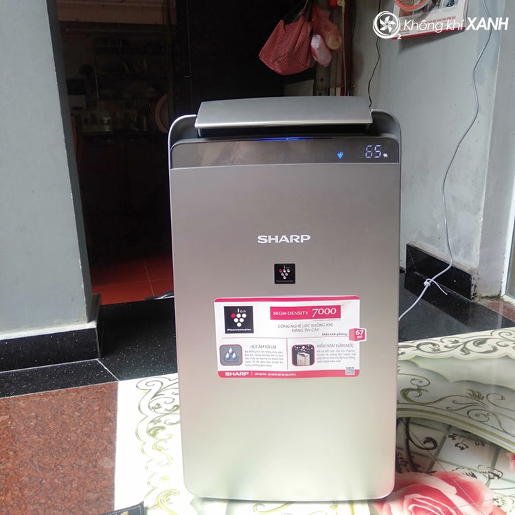 máy lọc không khí hút ẩm sharp dw-j27fv-s không khí xanh ảnh 11