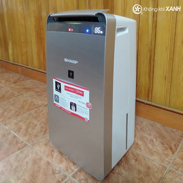 máy lọc không khí hút ẩm sharp dw-j27fv-s không khí xanh ảnh 12