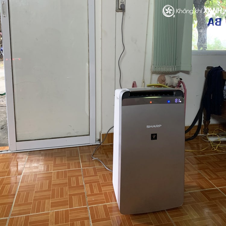 máy lọc không khí hút ẩm sharp dw-j27fv-s không khí xanh ảnh 8