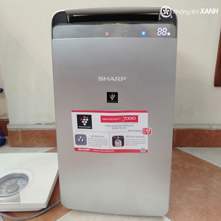 máy lọc không khí hút ẩm sharp dw-j27fv-s không khí xanh ảnh 10