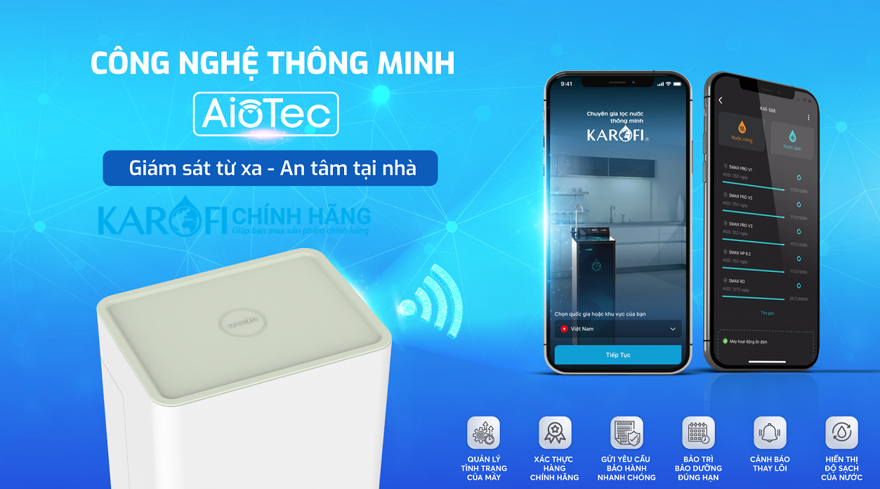 Máy lọc nước Karofi KAQ-U98 