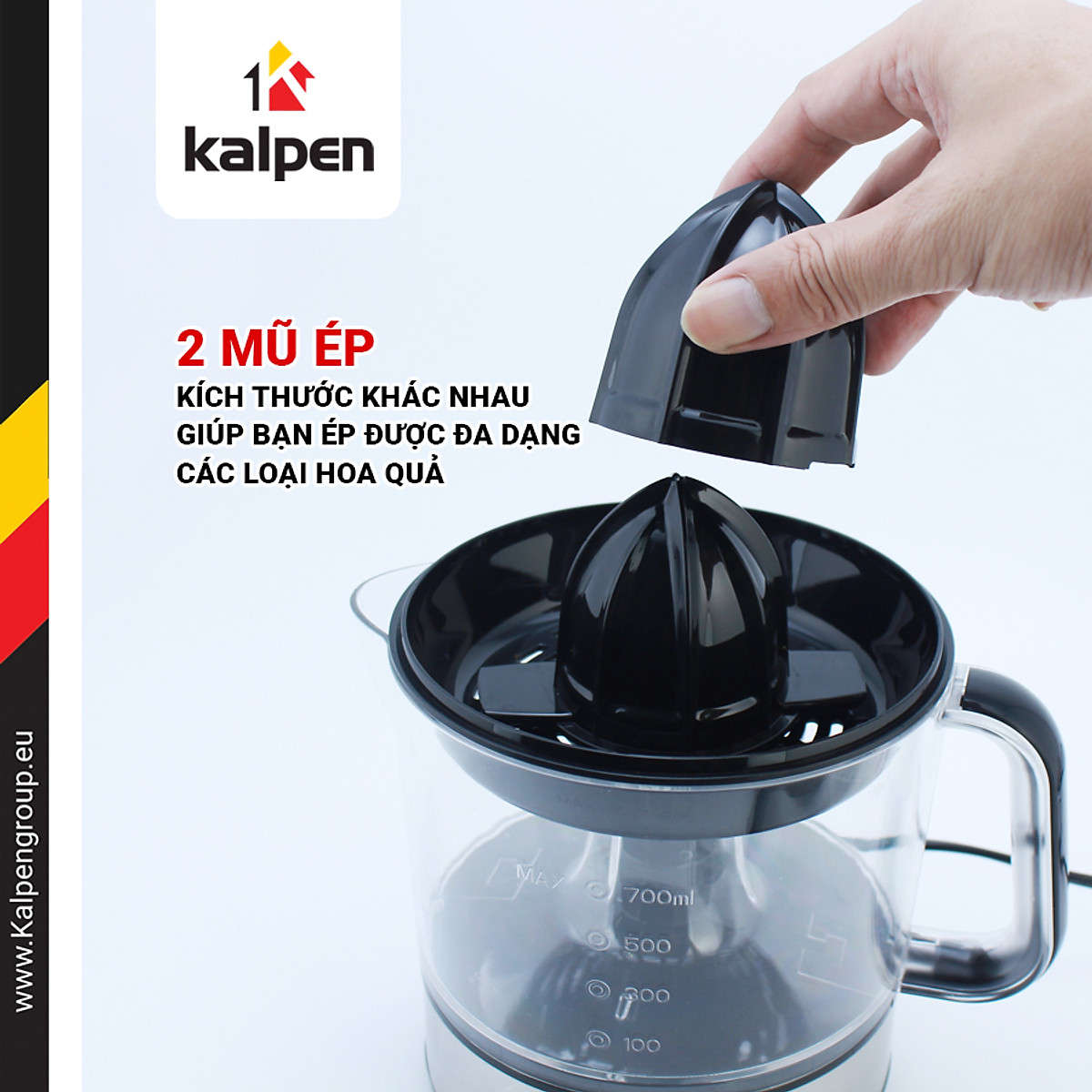 Máy vắt cam Kalpen CJK-2681 dung tích 700ml