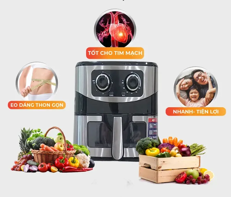 Sử dụng nồi chiên không dầu Sharp KS-12 mang đến nhiều lợi ích cho sức khỏe