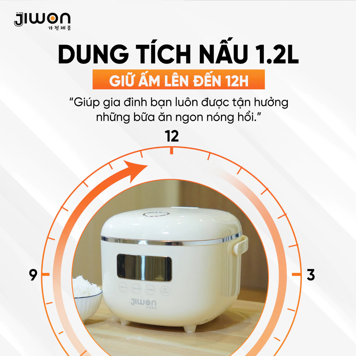 Nồi cơm điện JIWON JW-34F
