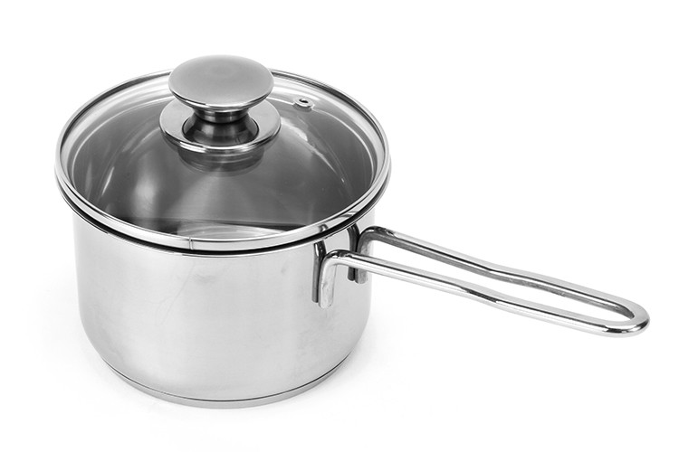 Quánh  nấu bột Inox 3 đáy 14cm Fivestar nắp kính dùng bếp từ
