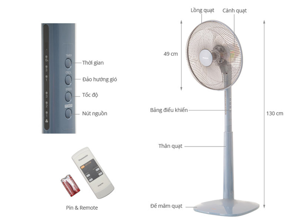 Quạt Đứng Panasonic F-409KB 