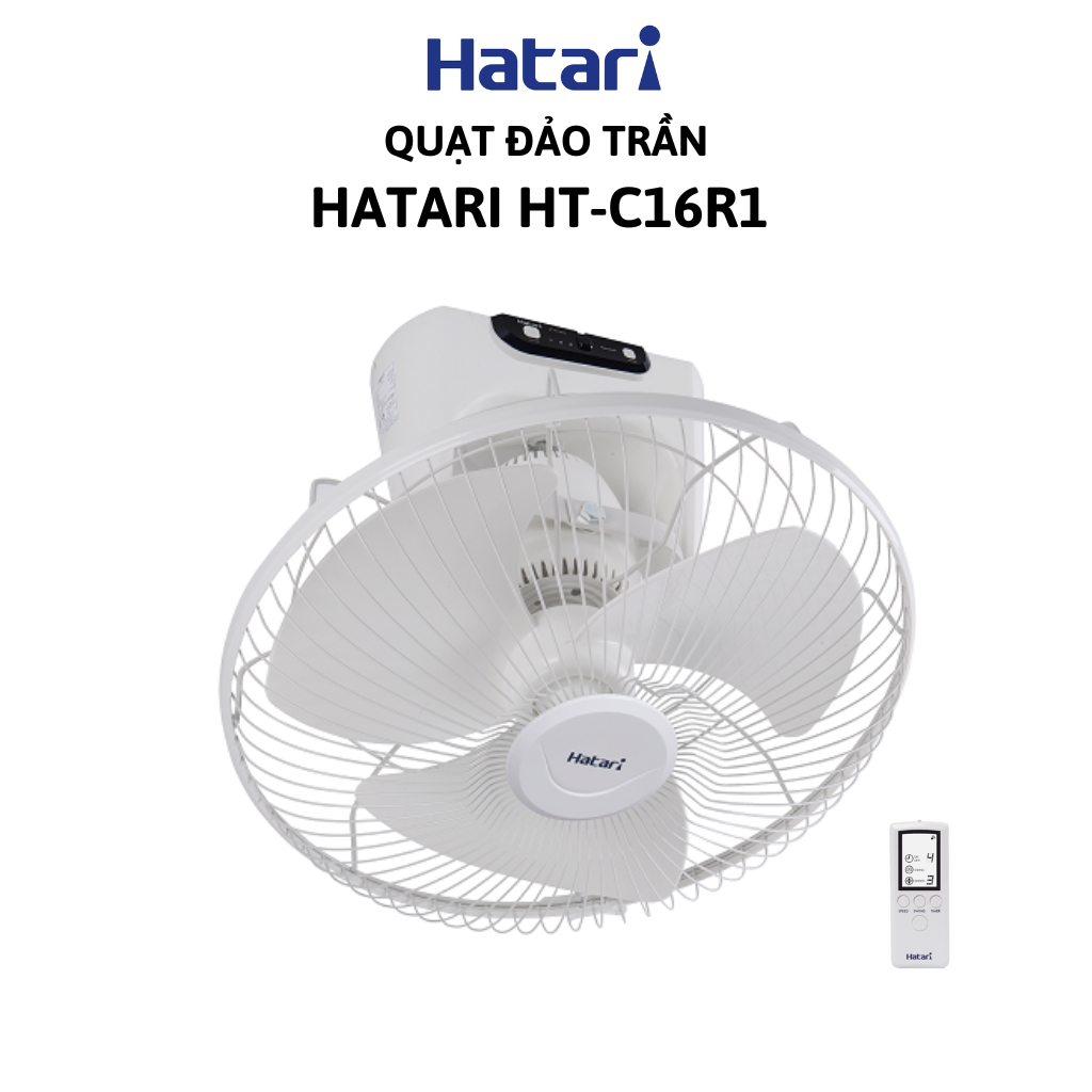 Quạt đảo trần Thái Lan Hatari HT-C16R1 có Remote