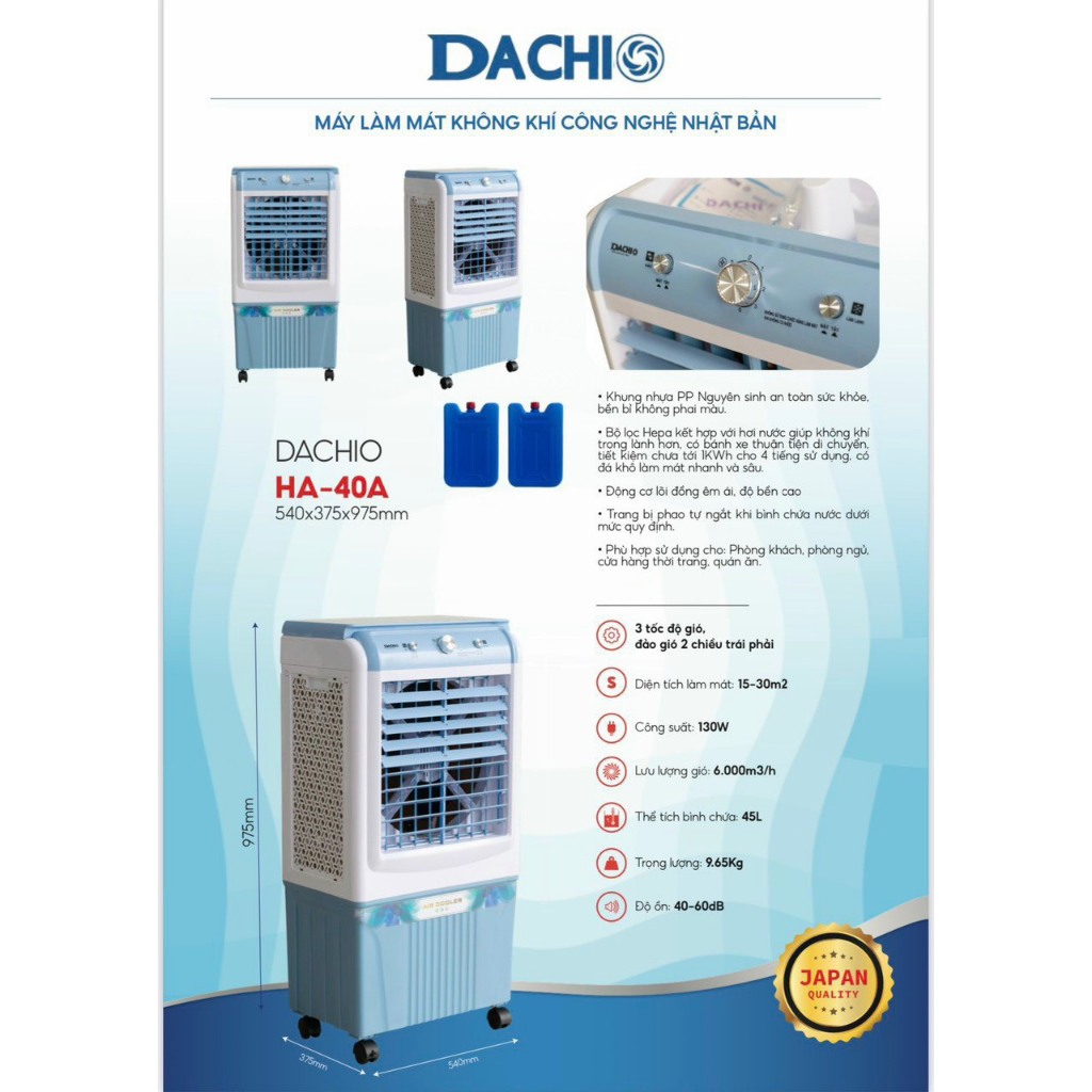 GIAO NHANH 2H ) Quạt Điều Hòa Hơi Nước Daichio 45L( HÀNG CHÍNH HÃNG) Công  Suất Lớn, Tiết Kiệm Điện Làm Mát Nhanh | Shopee Việt Nam