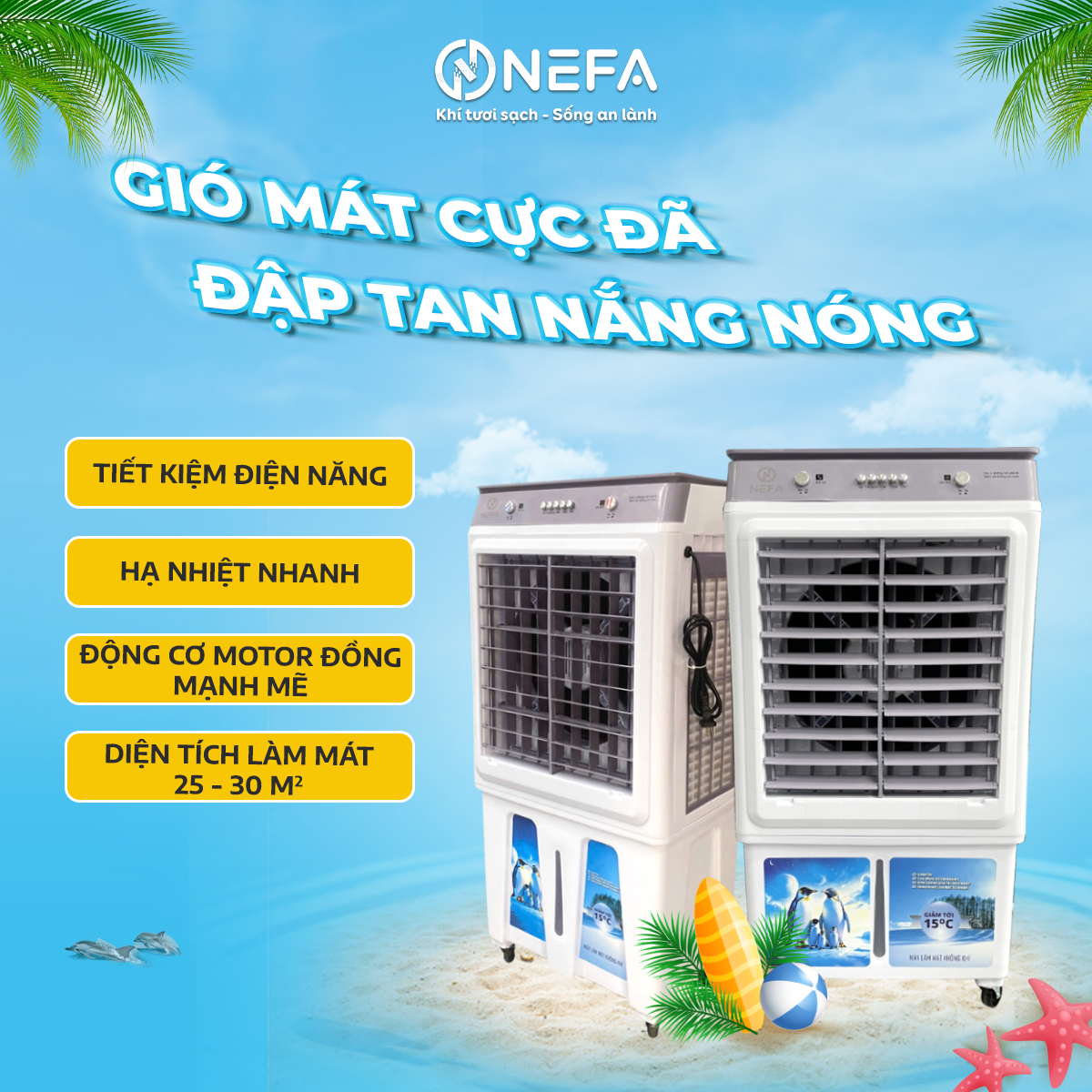 Quạt điều hòa hơi nước Nefa NF-50