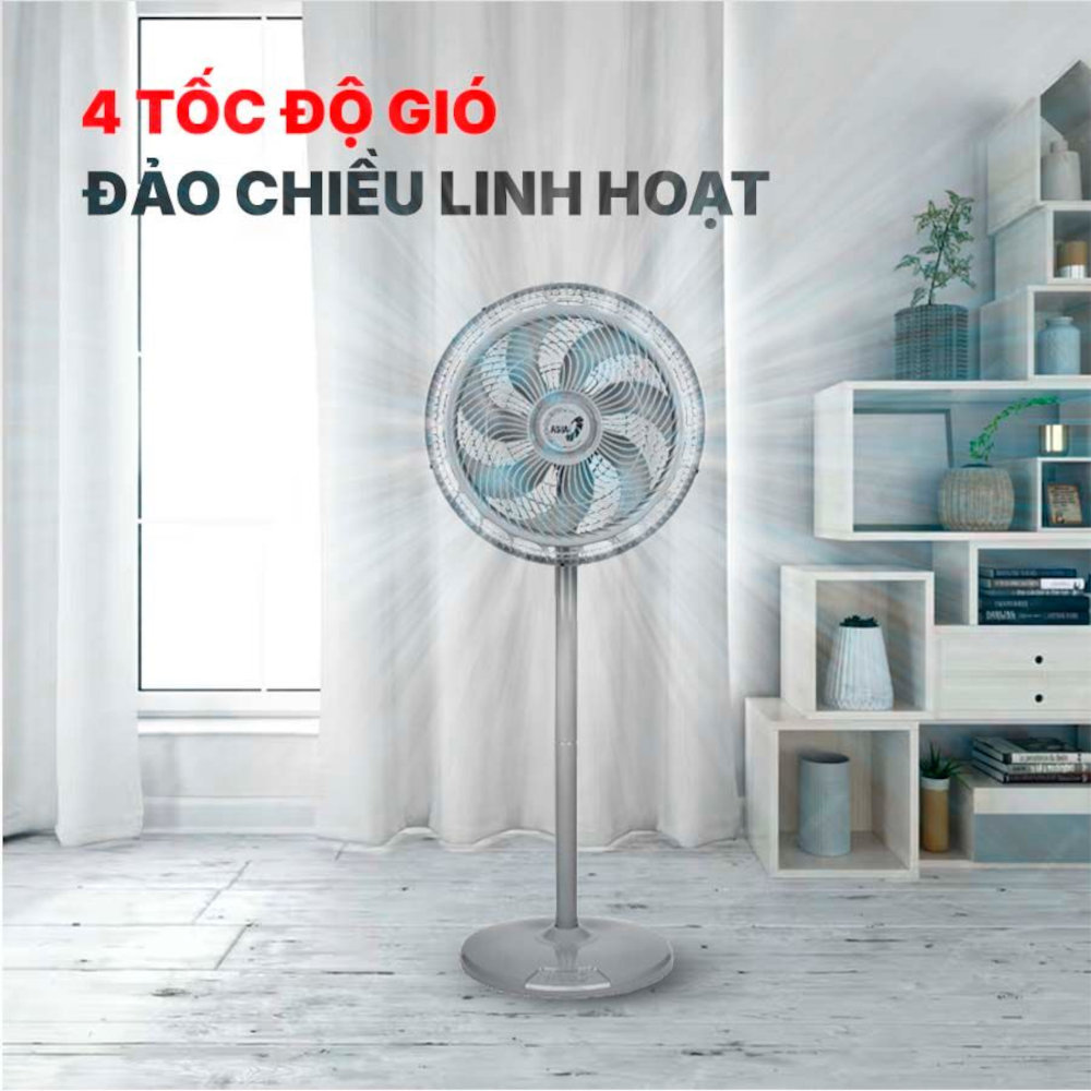 Quạt đứng Asiavina Turbo Decor VY659991 công suất 110W