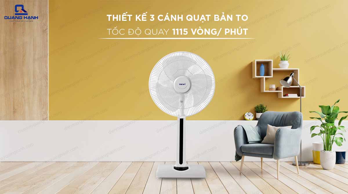Quạt rút lửng Hatari Thái Lan HT-S16R2 có điều khiển từ xa 2048 2