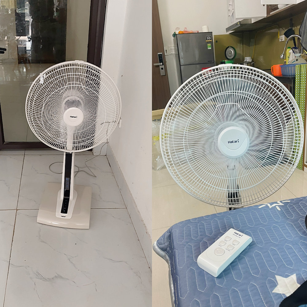 Quạt lửng Thái lan Hatari Slide Smart L1 có khiển