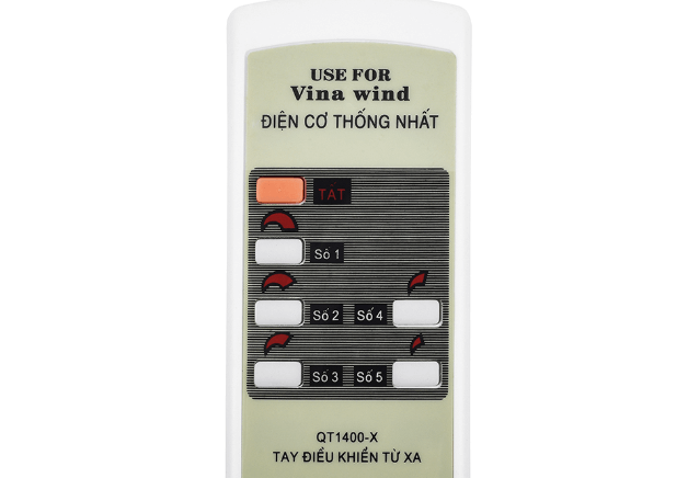 Quạt trần Vinawind QT1400X có điều khiển từ xa đi kèm Quạt trần Vinawind QT1400X có điều khiển từ xa đi kèm