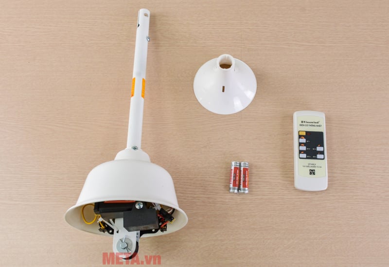 Quạt trần Vinawind QT1400X có chiều dài ti 45cm Quạt trần Vinawind QT1400X có chiều dài ti 45cm