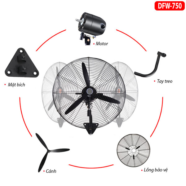 Quạt Treo Công Nghiệp Xwind DFW-750