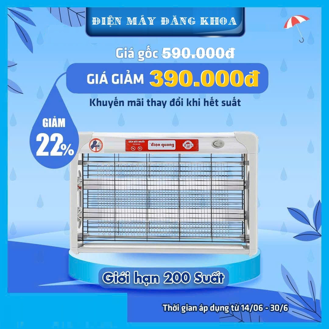 Đèn bắt muỗi Điện Quang ĐQ EML06L