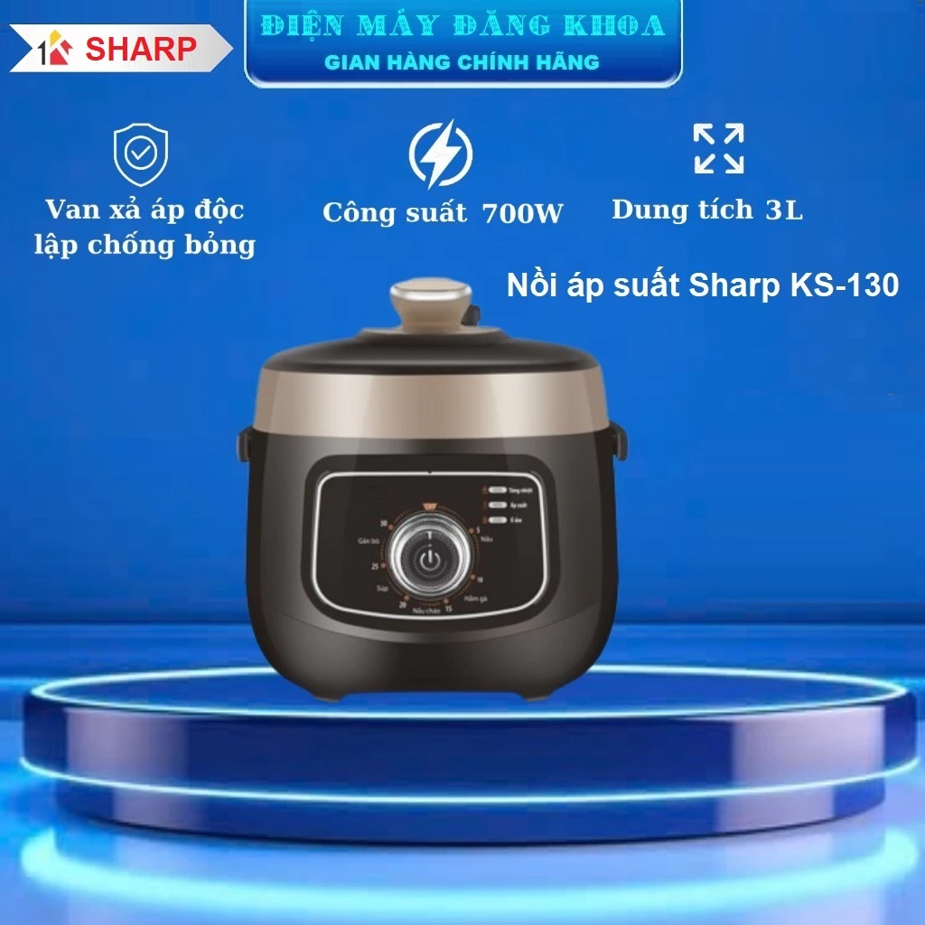 Nồi áp suất Sharp KS-130 dung tích 3L