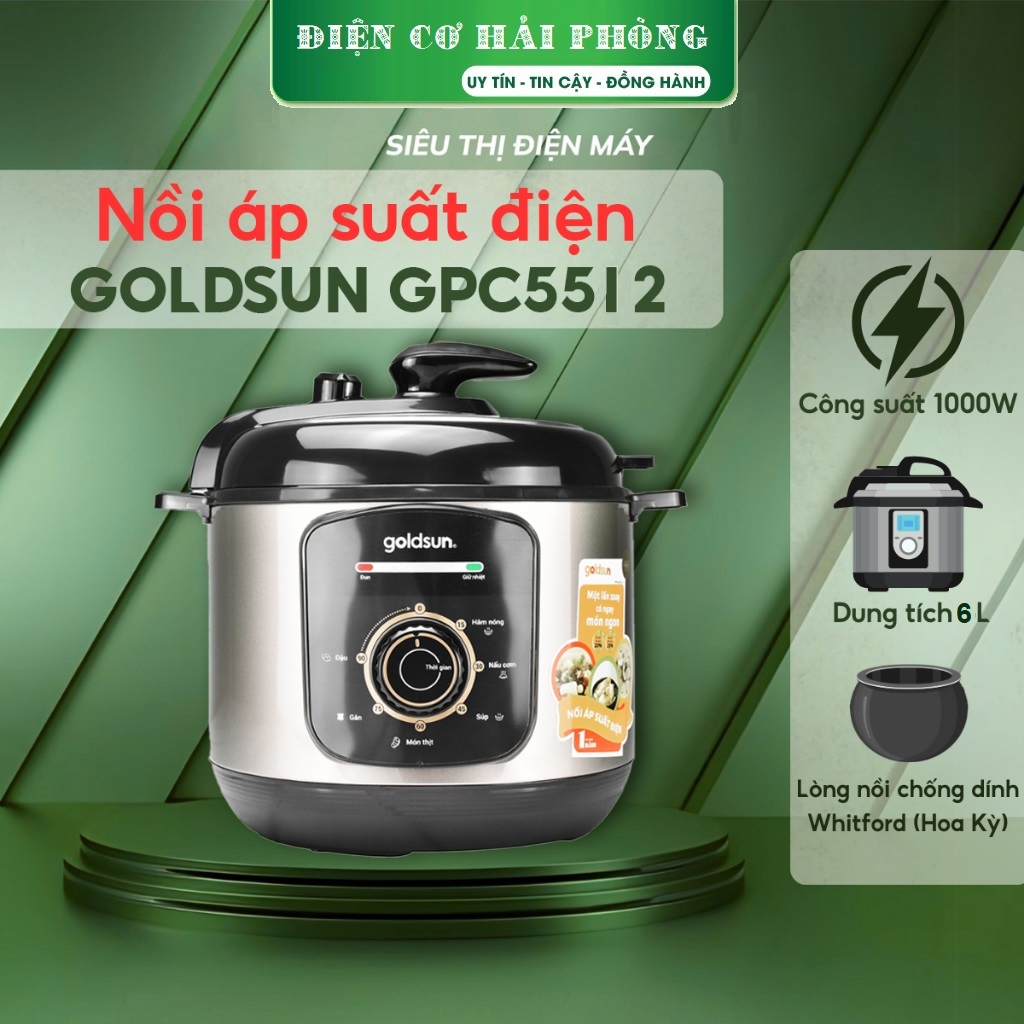 Nồi áp suất điện Goldsun GPC5502