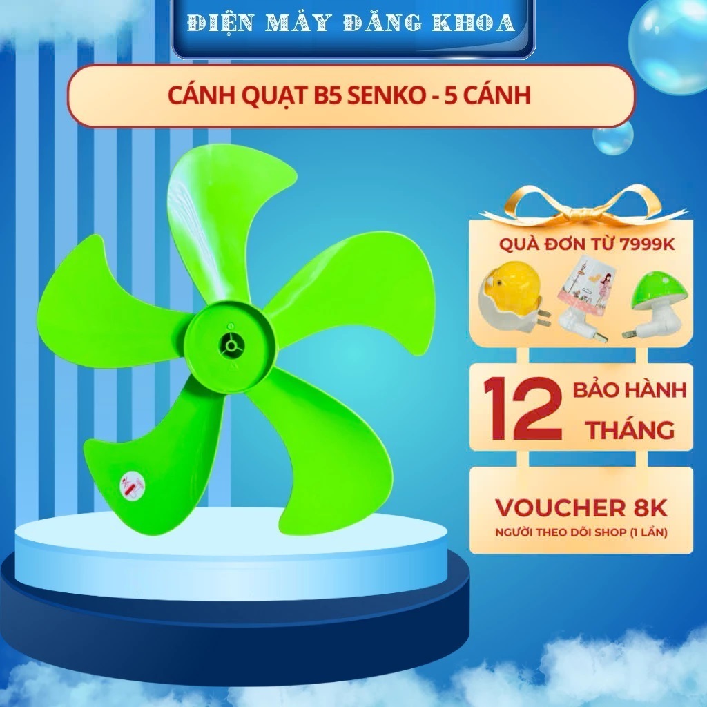 CÁNH QUẠT B5 5 LÁ SENKO 45cm
