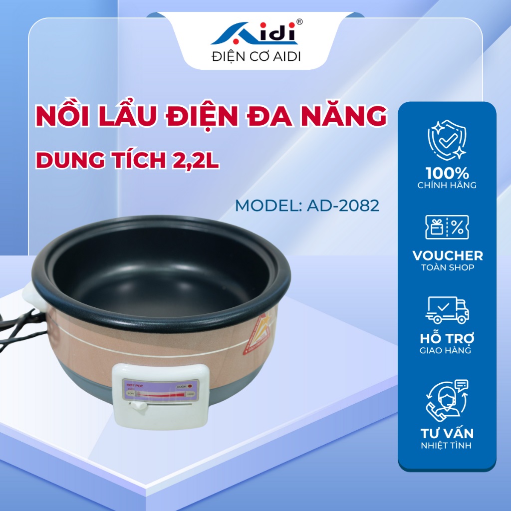 Chảo điện đa năng AIDI ( AD – 2082) 2.2l