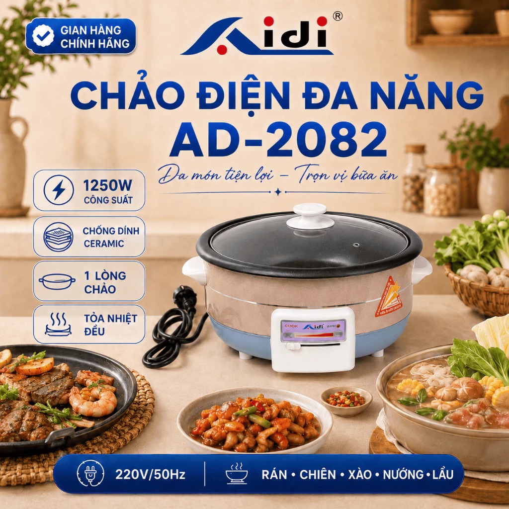 Chảo điện đa năng AIDI ( AD - 2082)